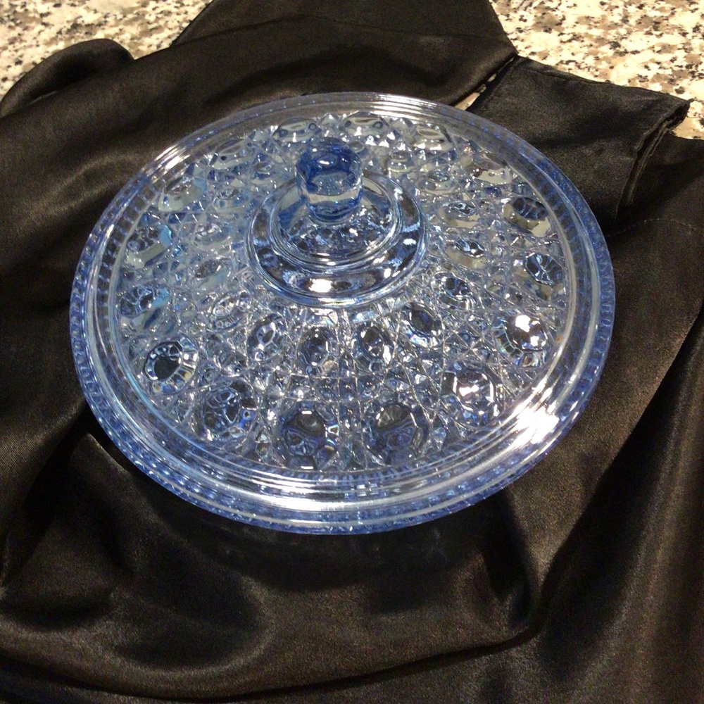 Blue Depression Glass Dish